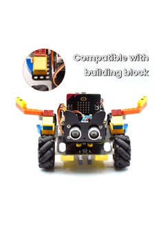 Keyestudio Micro bit 4WD Mechanical Robot Car Kit for Micro:bit v2 (Not Contained)，Novel Rugged Car for Kids Micro:bit Graphical Make code Python Code, DIY Programmable Car for Adults Teens STEM Education  - Image 2