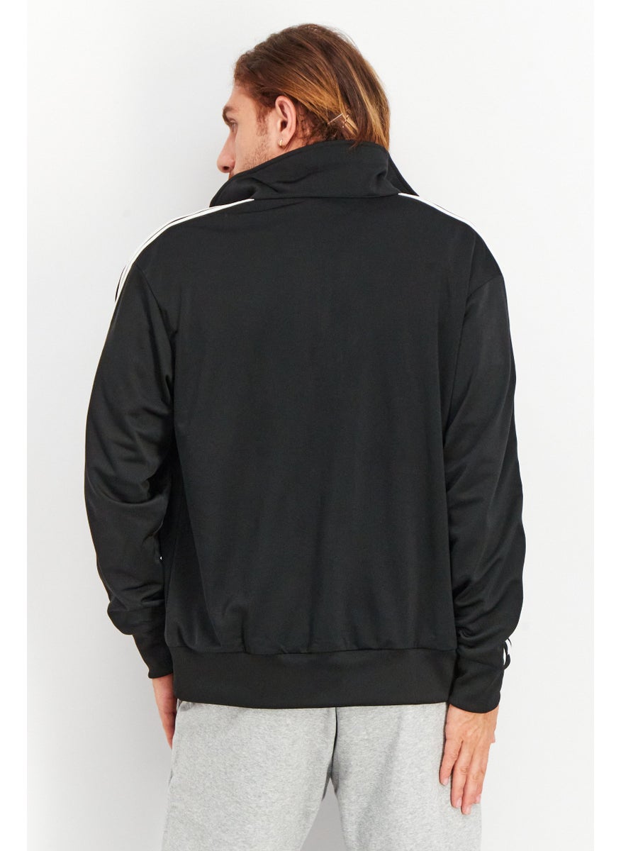 adidas Originals Men Sportswear Fit Long Sleeve Training Sweatshirts, Black  - Image 4