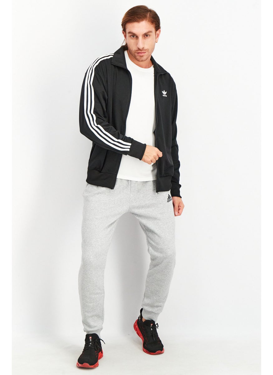 adidas Originals Men Sportswear Fit Long Sleeve Training Sweatshirts, Black  - Image 3