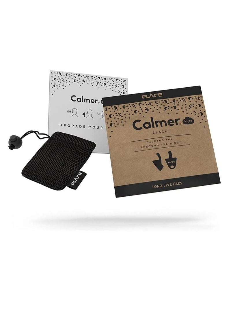 Flare Audio - Flare Audio Calmer Night - A Small in-Ear Device to Calm Sound sensitivities, Reduce Stress and take The Edge Off unpleasant Noises During The Night (Black) - Image 1