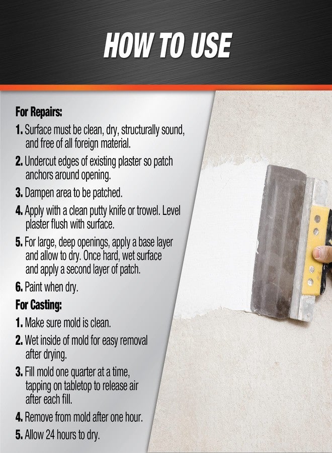 Dap 10310 Plaster of Paris Tub Molding Material, 8-Pound, White - Image 3