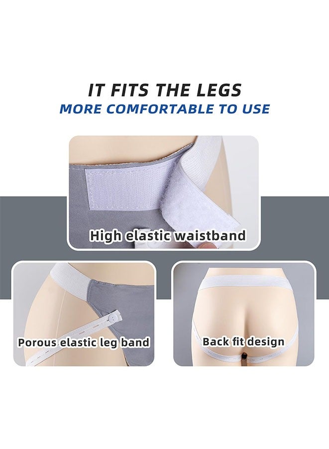 Muyixin Wearable Urinal Collector with 2pcs Reusable Silicone Urine Catheter Bag (2000ml & 1000ml), Portable External Catheter Urine Bag for Men - Image 4