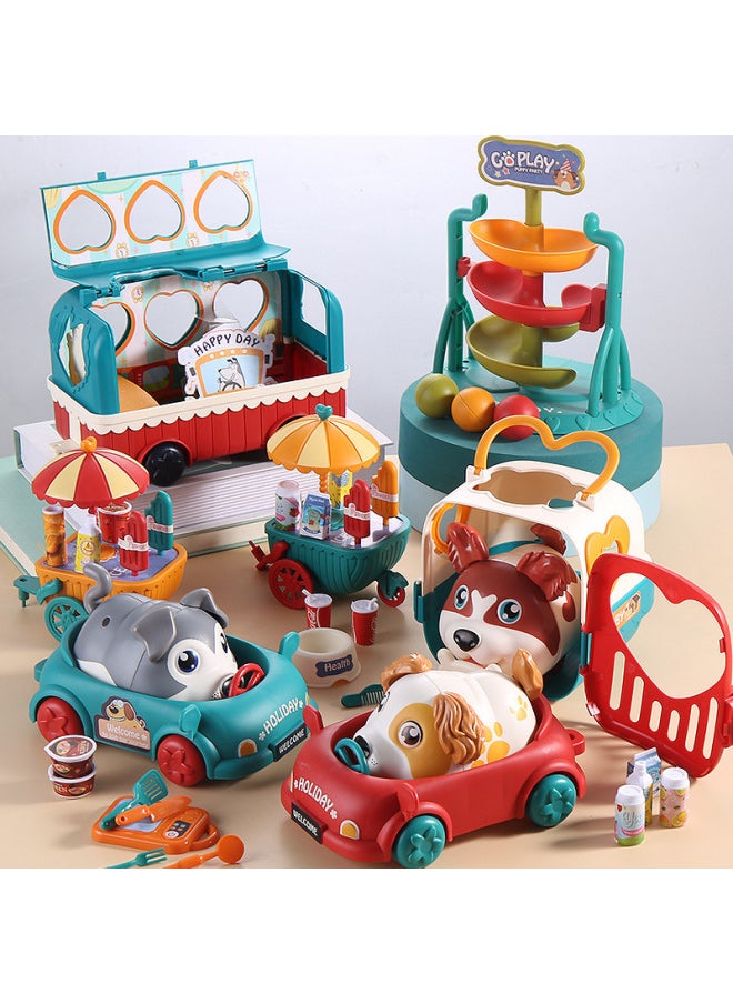 ماركة غير محددة لعبة منطاد منزلقة للكلاب الأليفة إلكترونية من Fun Play Home هدية عيد ميلاد - اللون: سيارة حيوانات أليفة لطيفة وممتعة (صندوق النافذة)  - Image 2