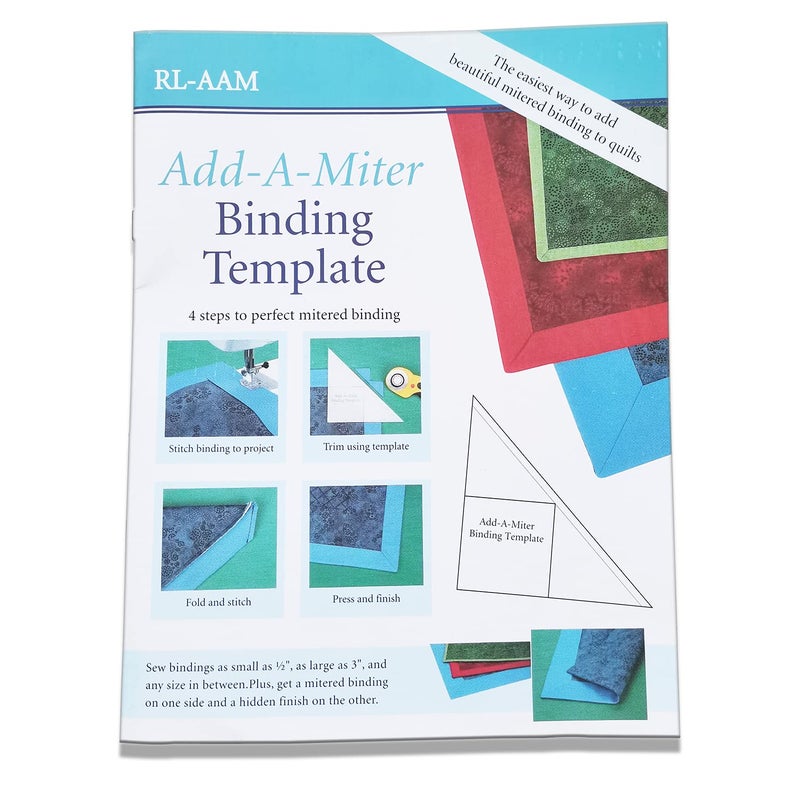 YICBOR AddAMiter Binding Quilting Ruler and Template RLAAM