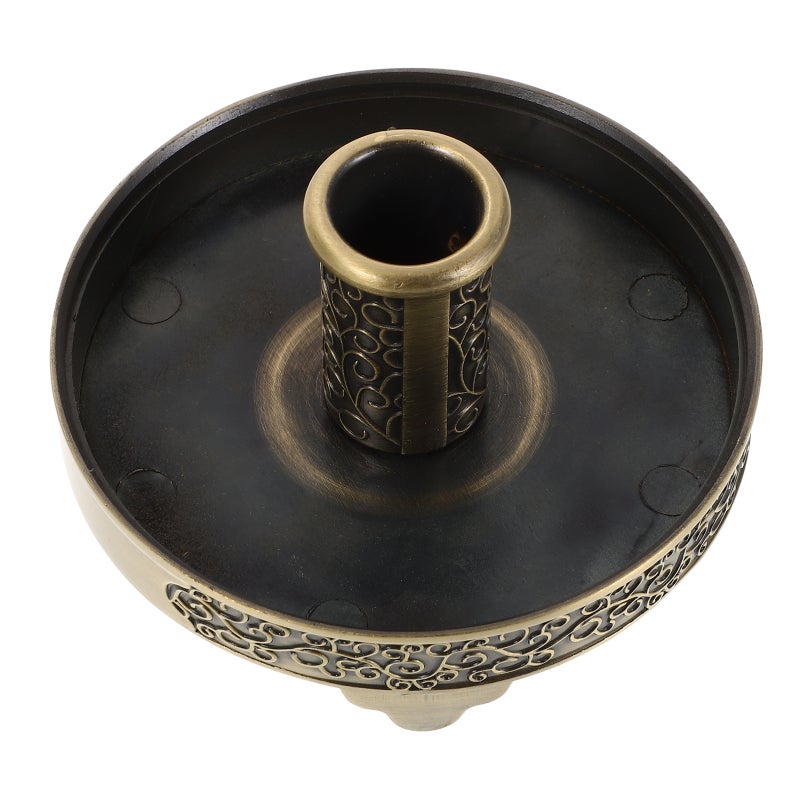 Metal Stick Tray Rack Zinc Alloy Base Round Roll Holder For Home Use Traditional Chinese Incense Burner Round Plate - Image 4