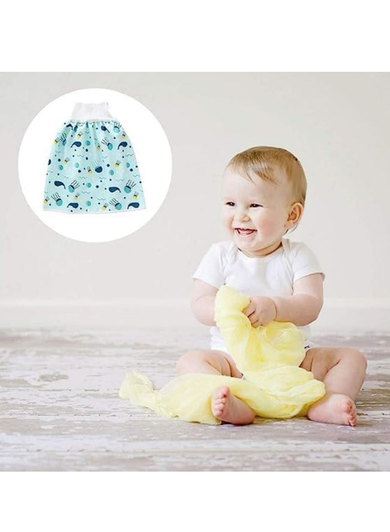 إسكدنيا شورت تنورة حفاضات، تنورة تدريب ماصة للأطفال الرضع/الصغار، مانعة للتسرب - Image 3