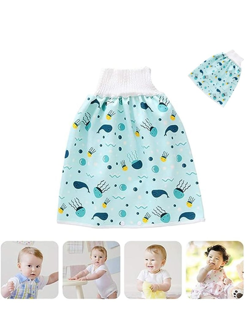 إسكدنيا شورت تنورة حفاضات، تنورة تدريب ماصة للأطفال الرضع/الصغار، مانعة للتسرب - Image 1