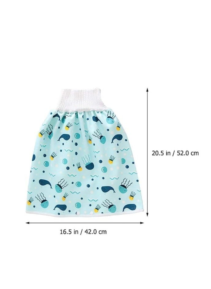 إسكدنيا شورت تنورة حفاضات، تنورة تدريب ماصة للأطفال الرضع/الصغار، مانعة للتسرب - Image 2