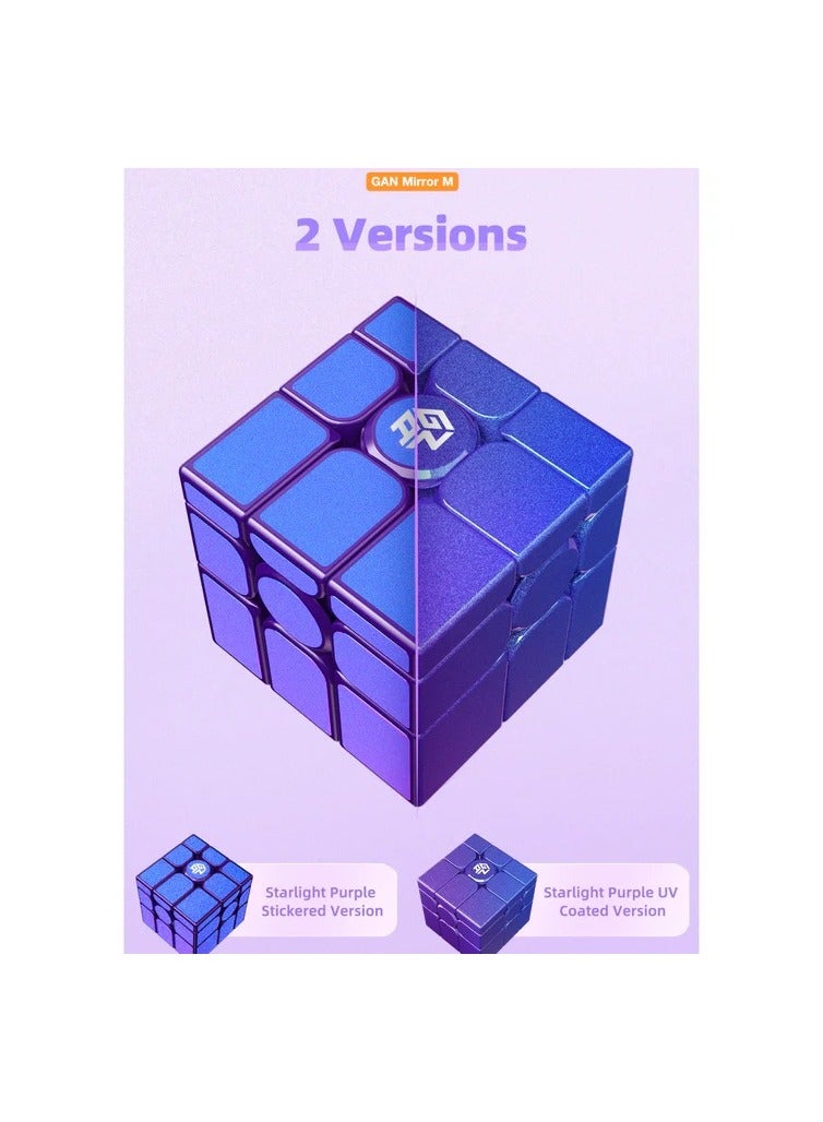 GANCUBE GAN Mirror Cube M UV Coated Purple  Magnetic Alien Cube  - Image 5