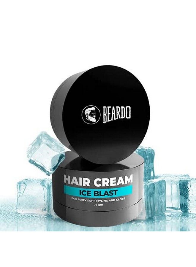 Ice Blast Cooling Hair Cream 75G | Icy Cool Freshness For The Summer Heat | Cooling Cream | For Daily Soft Styling | Cool Lock Technology