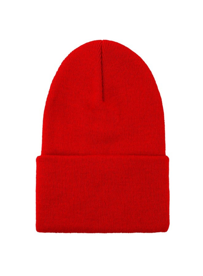 QPIXVB Red Beanie,Valentines Day Gifts for Him,Women Beanies for Winter,Knit Hats for Men,Mens Beanies,Gifts for Old Men,Valentines Day Decor,Halloween Beanie,Santa Hat Adult,Mens Warm Hats - Image 1