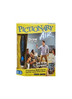 Mattel Games Pictionary Air - Family Drawing Board Game That Links to Smart Devices - Record & Share Drawings with App - Light-Up Pen & Clue Cards - Gift for Kids 8+, GJG17