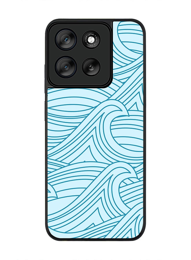 Stylizedd For Motorola Moto G56 Case,Slim fit Camera Protection, Shockproof Thin Phone cover  - Rough Seas - Image 1