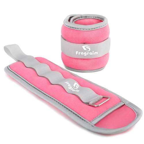 Fragraim Ankle Weights, 0.5 Lb X 2 Wrist Leg Arm Weights for Women and Men, Comfortable and Soft, Pretty Sturdy, Perfect for Dancing, Running, Walking, Fitness, Workout, Physical Therapy - Pink - Image 1