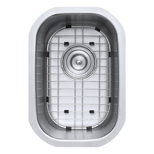 Ruvati 12 x 18 inch Rounded Corners Undermount Kitchen Sink Single Bowl - 16 Gauge Stainless Steel Bar Prep Sink with Brushed Finish hides scratches, Easy-to-Clean Undermount kitchen Sink - RVM4111 - Image 4