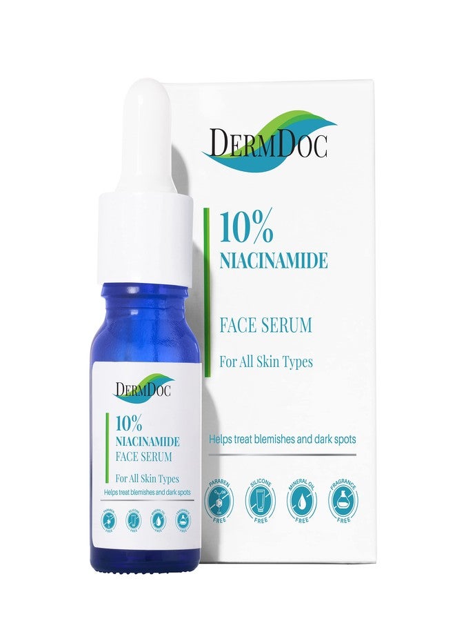 DermDoc 10% Niacinamide Face Serum, 15 ml | Improves Skin Barrier Function & Skin Radiance, Helps Reduce Blemishes & Dark Spots | For All Skin Types | No Parabens, Silicones, Mineral Oil & Sulphates - Image 1