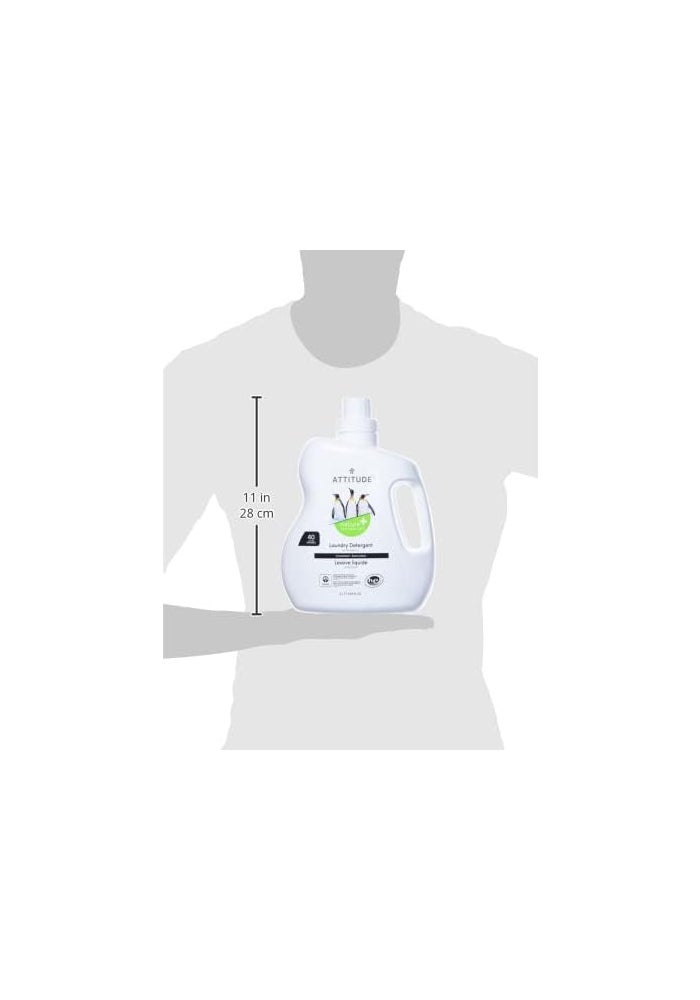 ATTITUDE Liquid Laundry Detergent, EWG Verified Laundry Soap, HE Compatible, Vegan and Plant Based Products, Cruelty-Free, Unscented, 40 Loads, 67.6 Fl Oz - Image 3