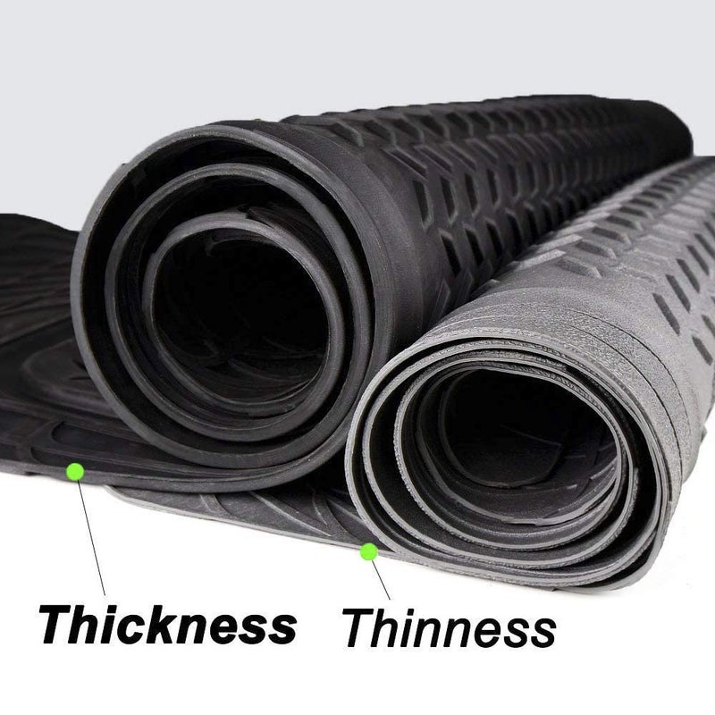 PIC AUTO Heavy Duty Rubber Trunk Cargo Liner Floor Mats, Trimmable to Fit for Car, SUV, Van, Trucks (Large, Black) - Image 3