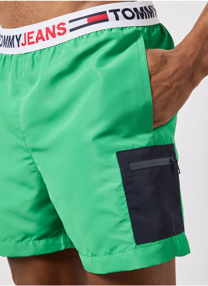 TOMMY JEANS - Logo Waist Shorts - Image 1