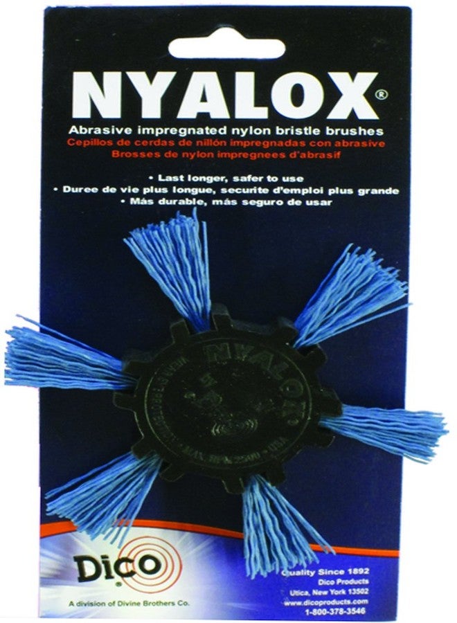 Dico Products 7200039 Nylox Flap Brush 4" 240 Grit, Blue - Image 2