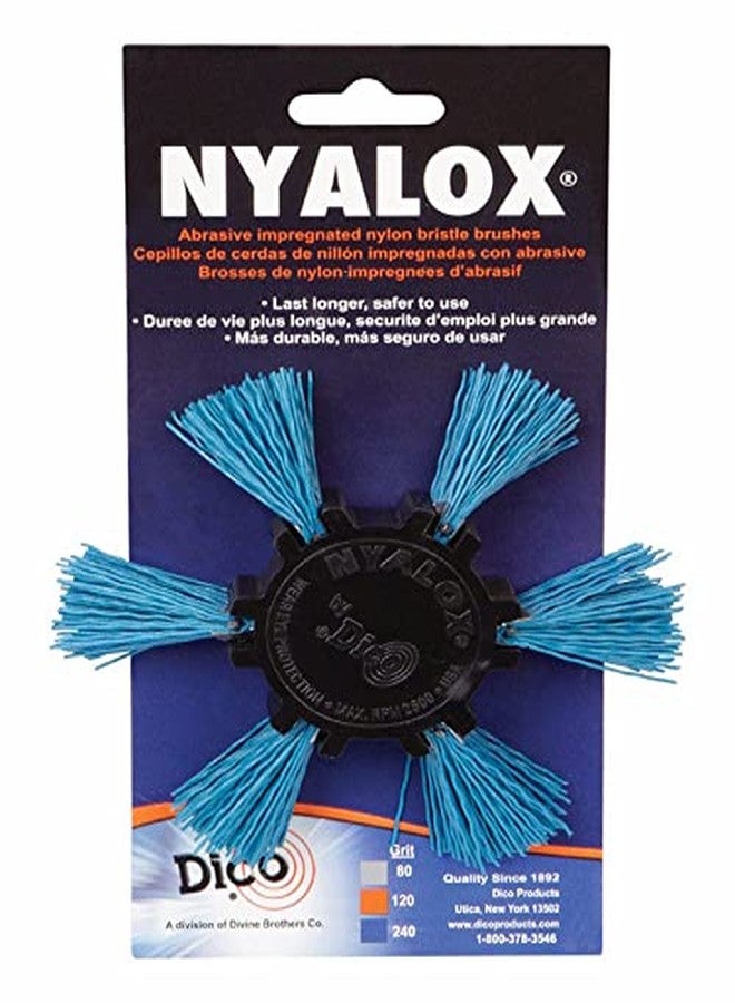 Dico Products 7200039 Nylox Flap Brush 4" 240 Grit, Blue - Image 4