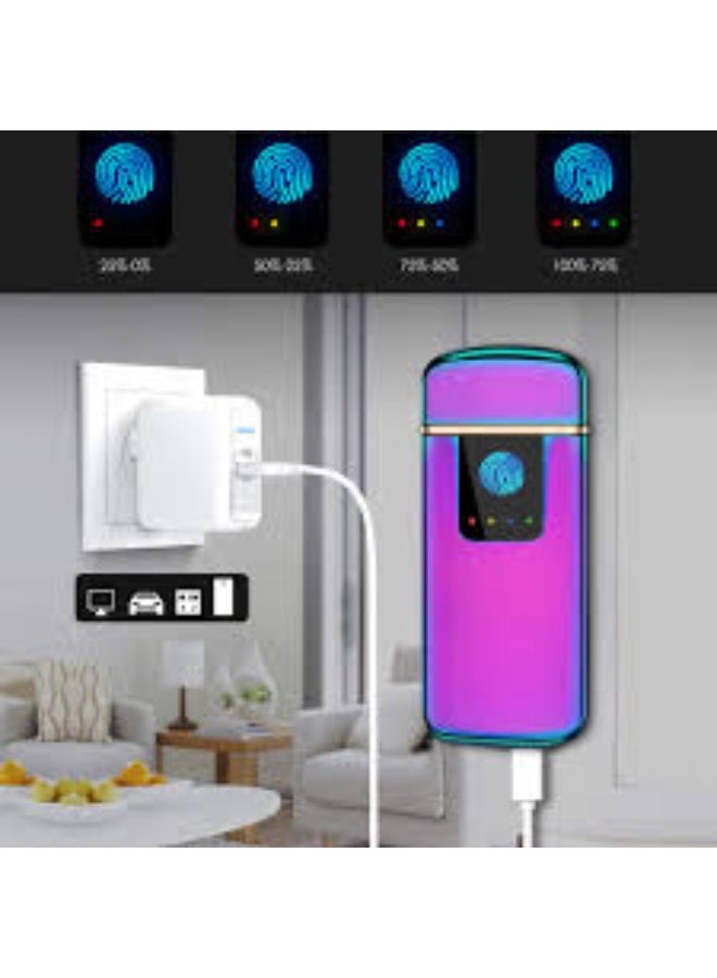 Electric Arc Lighter – Jet Flame Torch Lighter, Refillable Butane & USB Rechargeable 2-in-1 Windproof Lighter for Kitchen, Grill, BBQ, and Candles - Image 2