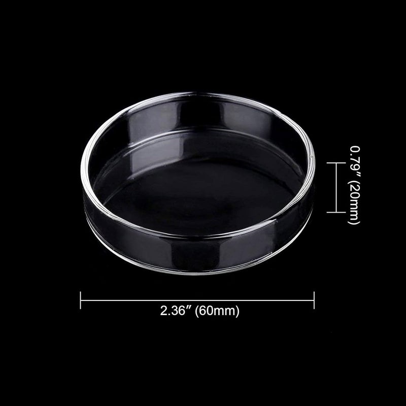 WEAVERBIRD 60mm Aquarium Shrimp Feeder Dish Glass Fish Tank Feeding Bowls Round Clear Dishes Tray - Image 2