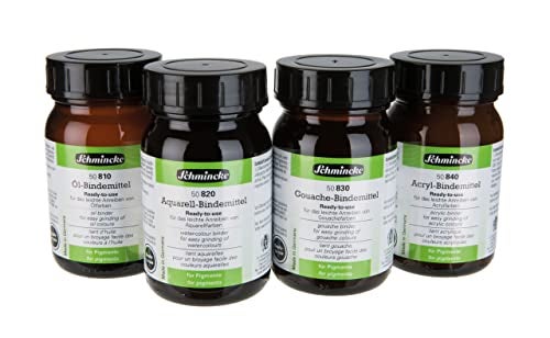Schmincke - Ready-to-use gouache binder, 200 ml, 50 830 037, for easy grinding of velvet-like watercolours in combination artists pigments. Self-made gouche colours. - Image 2