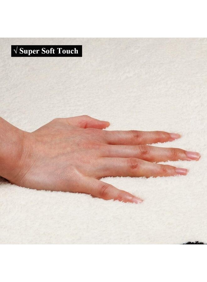 سجادة دائرية للأطفال بطول 4 أقدام عليها حروف أبجدية لغرفة النوم وغرفة اللعب وسجادة تعليمية غير قابلة للانزلاق وسجادة دائرية دائرية للأطفال الصغار في الفصول الدراسية (اللون: أسود) - Image 4