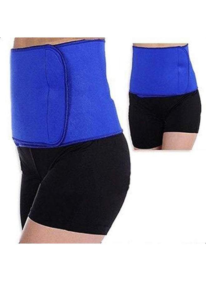 Exercise Belt Stomach Belly Burner Weight Loss Fat Shaper Waist Slimming Trimmer Width 25cm Length 120cm Blue, One Size - Image 4
