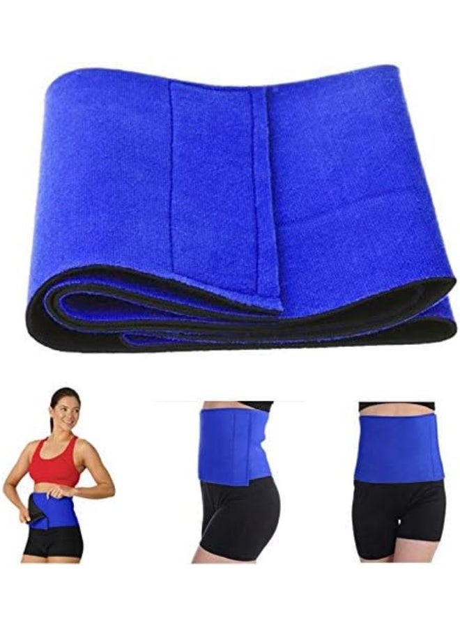 Exercise Belt Stomach Belly Burner Weight Loss Fat Shaper Waist Slimming Trimmer Width 25cm Length 120cm Blue, One Size - Image 2