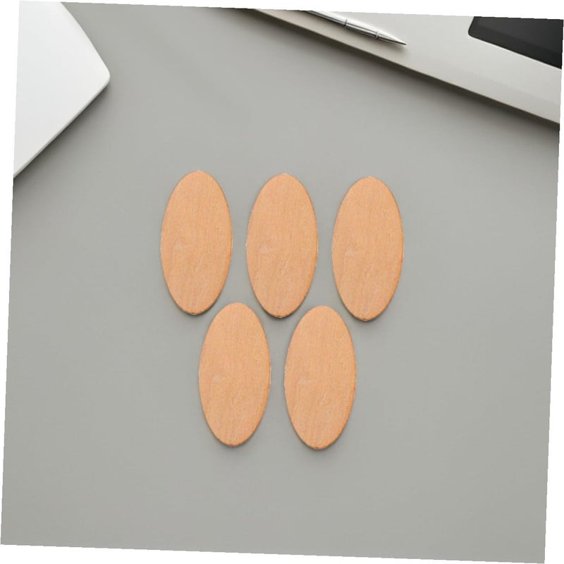 VILLCASE 40pcs 2mm Thick Basswood Oval Wood Pieces for Crafts DIY Wooden Cutout Blanks 50x80mm Oval Wood Panels for Home Decor Wedding and Art Projects - Image 5