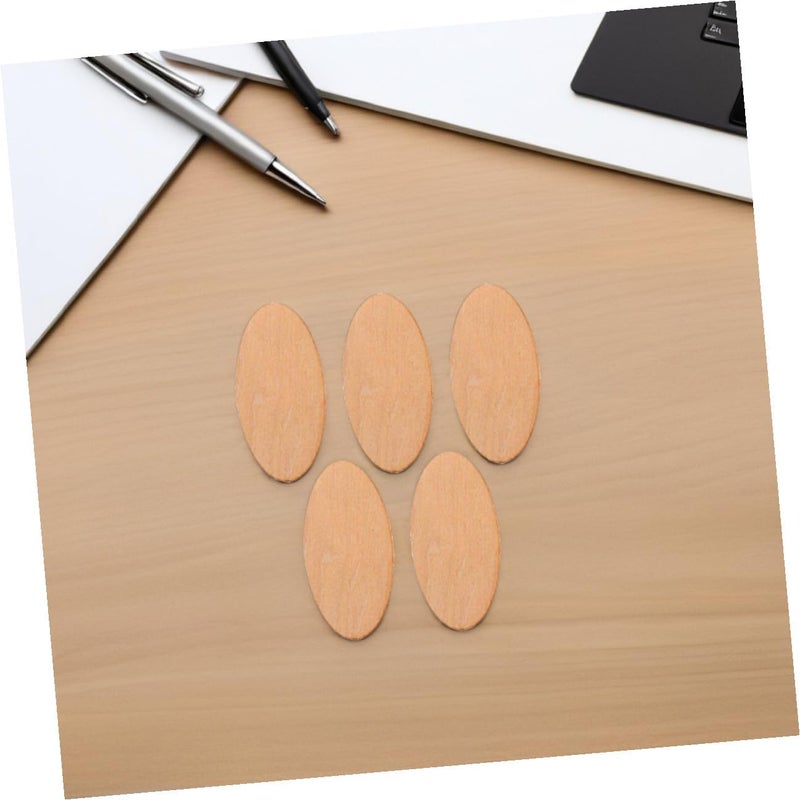 VILLCASE 40pcs 2mm Thick Basswood Oval Wood Pieces for Crafts DIY Wooden Cutout Blanks 50x80mm Oval Wood Panels for Home Decor Wedding and Art Projects - Image 4