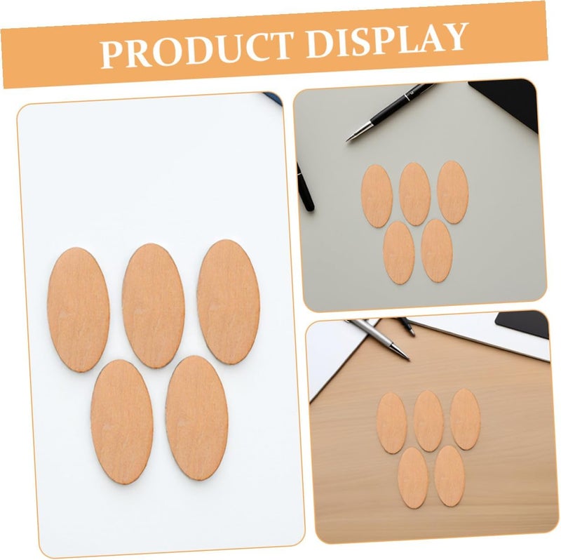 VILLCASE 40pcs 2mm Thick Basswood Oval Wood Pieces for Crafts DIY Wooden Cutout Blanks 50x80mm Oval Wood Panels for Home Decor Wedding and Art Projects - Image 3