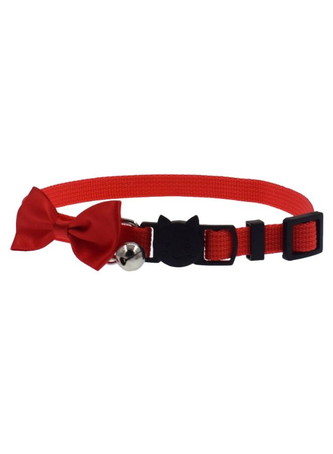 NIBEMINENT Pet Bow Tie Safety Collar Belt Red/Black