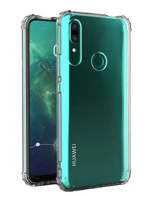 For Huawei Y9 Prime 2019 Crystal Clear TPU Bumper Cushion Cover with Reinforced Corners Anti-scratch Transparent Back Case for Huawei Y9 Prime 2019