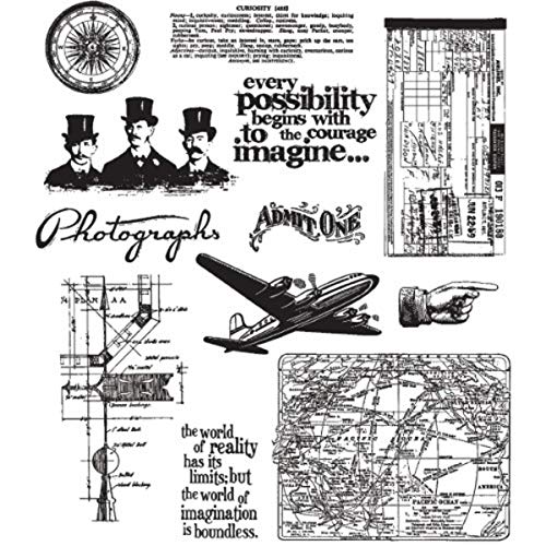 Stampers Anonymous - Tim Holtz - Cling Mounted Rubber Stamp Set - Warehouse District - Image 1