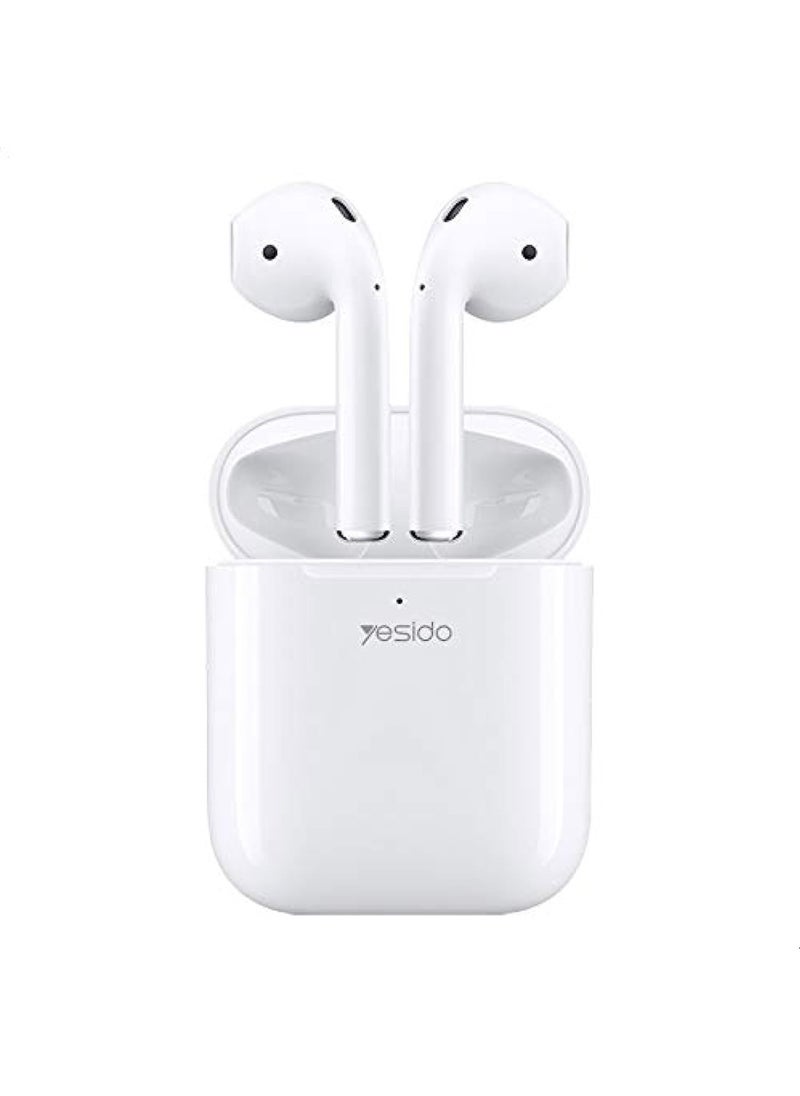 Yesido - Earbuds True TWS TWS05 Bluetooth 5.0 Wireless Earphone  Enhanced Sound Quality White - Image 1
