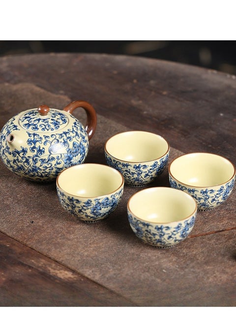 Home ceramic Kung Fu travel tea set