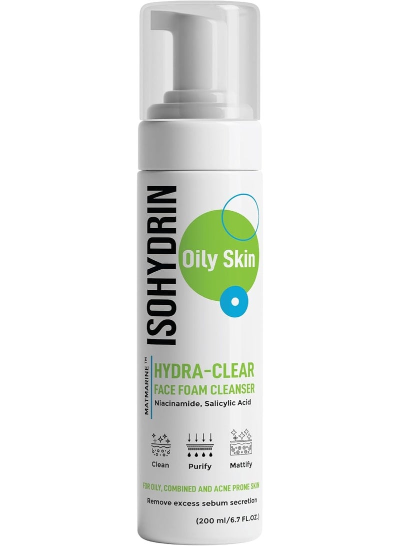 Isohydrin hydra-clear face foam 200ml