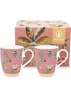 Pip Studio La Majorelle Pink Porcelain Mug Set 350 Ml 