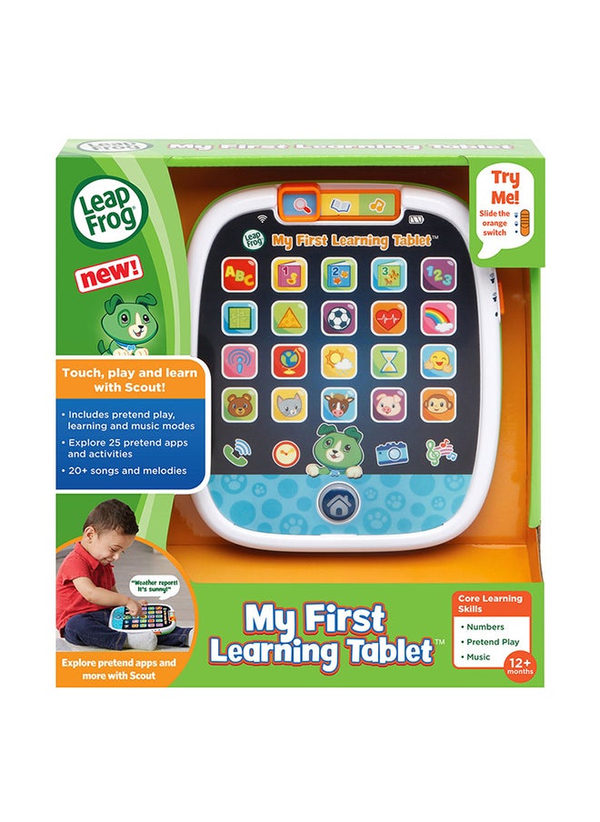 Leapfrog My First Learning Tablet Black, Toddler Learning Toy with Lights Music and Smart Stages Educational Content, Laugh & Learn UK English Version