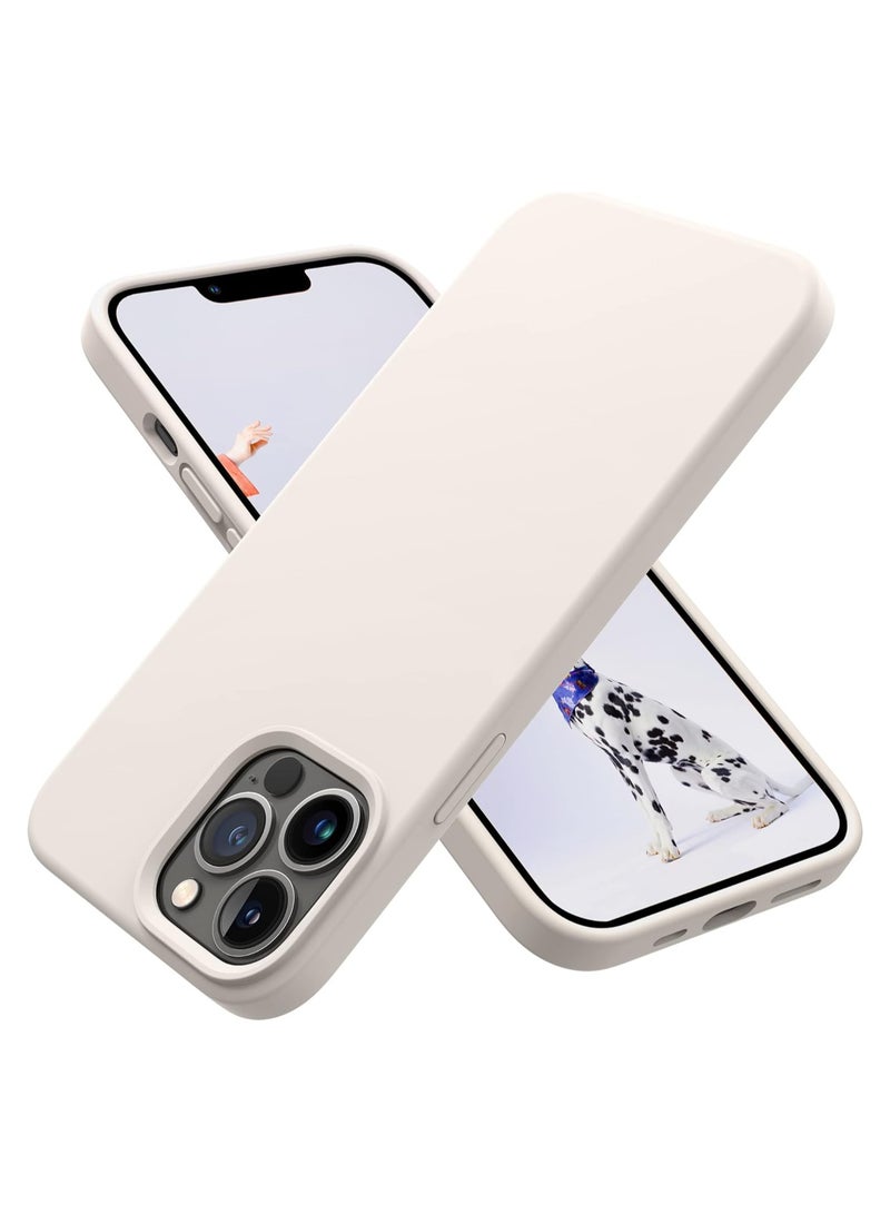 أكاليكس جراب سيليكون متوافق مع iPhone 13 Pro Max، سيليكون سائل رفيع، طبقات من المطاط الهلامي الناعم المقاوم للصدمات، جراب حماية للهاتف مع بطانة TPU متوافق مع iPhone 13 Pro Max (رمادي) - Image 1