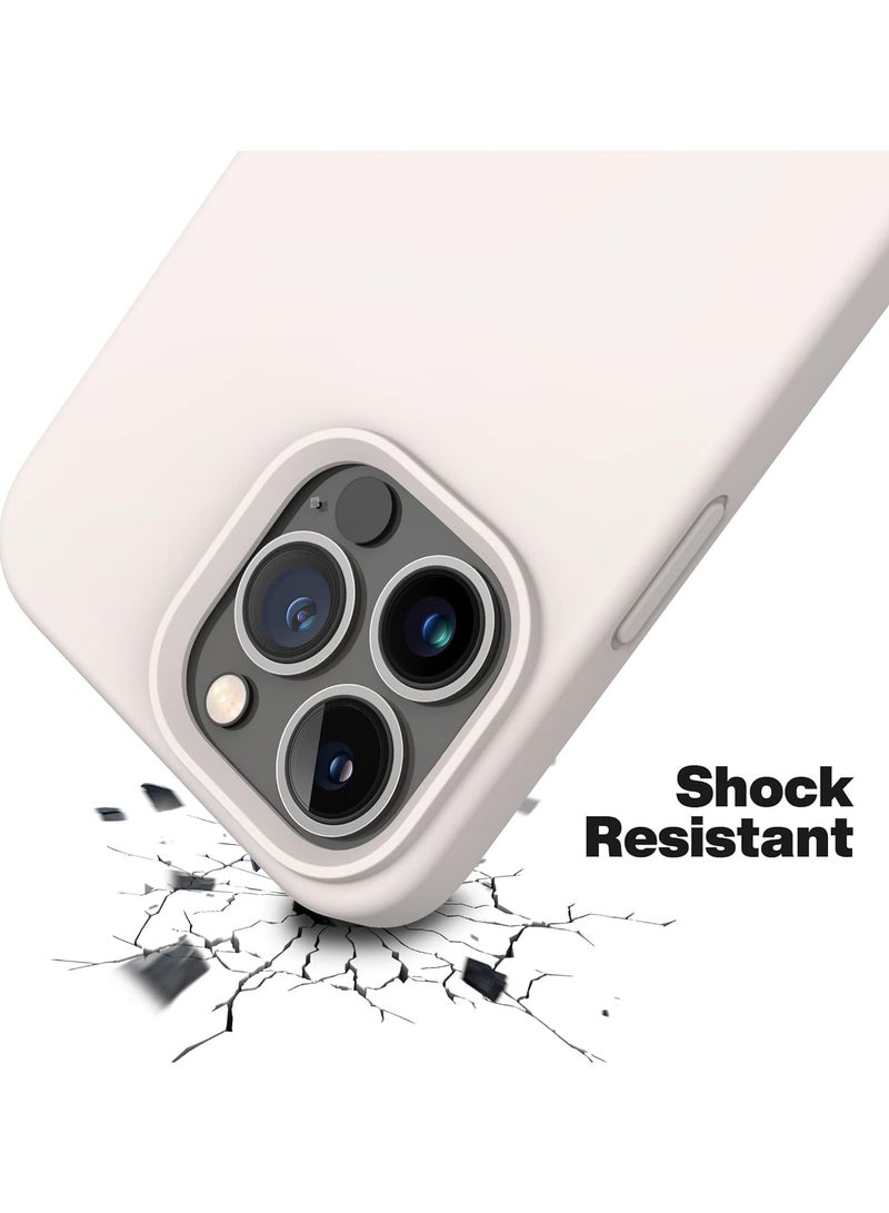 أكاليكس جراب سيليكون متوافق مع iPhone 13 Pro Max، سيليكون سائل رفيع، طبقات من المطاط الهلامي الناعم المقاوم للصدمات، جراب حماية للهاتف مع بطانة TPU متوافق مع iPhone 13 Pro Max (رمادي) - Image 4