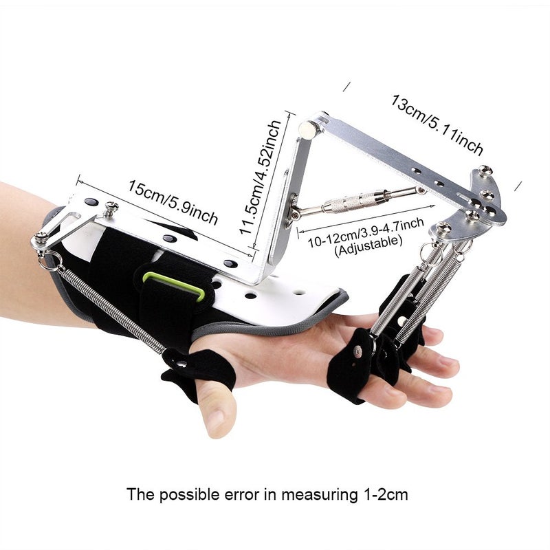 klarako Finger Rehabilitation Brace, Tendons Exercise for Stroke Hemiplegia Adjustable Finger Wrist Orthotics Rehabilitation Trainer for Adults Women and Men - Image 2