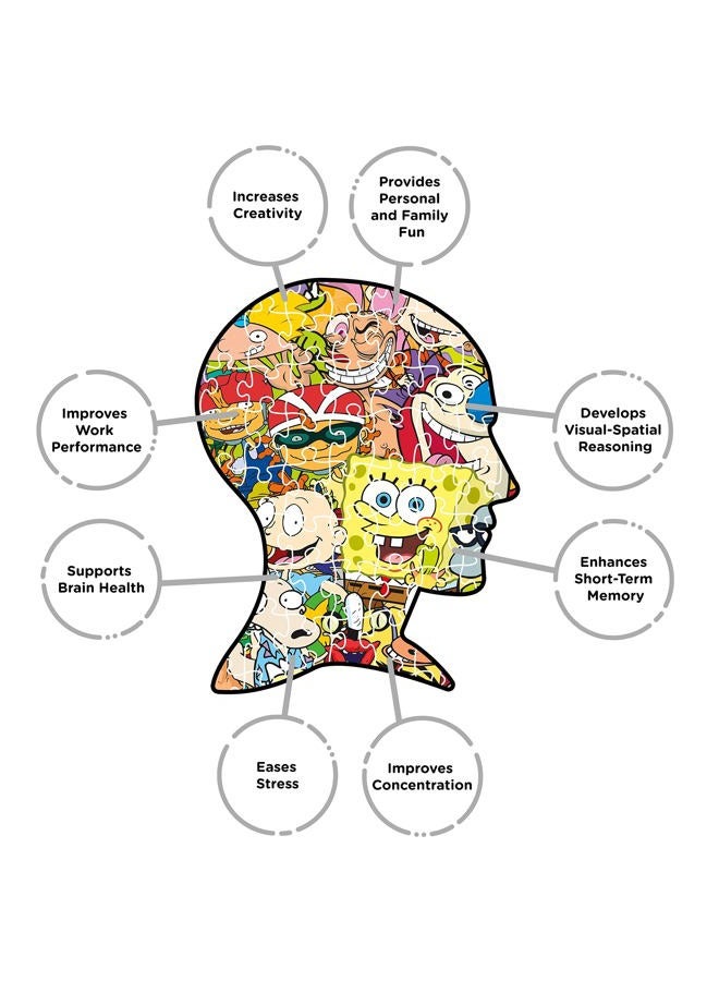 Aquarius Nickelodeon 90s Puzzle (1000 Piece Jigsaw Puzzle) - Officially Licensed Nickelodeon Merchandise & Collectibles - Glare Free - Precision Fit - 20 x 28 Inches - Image 5