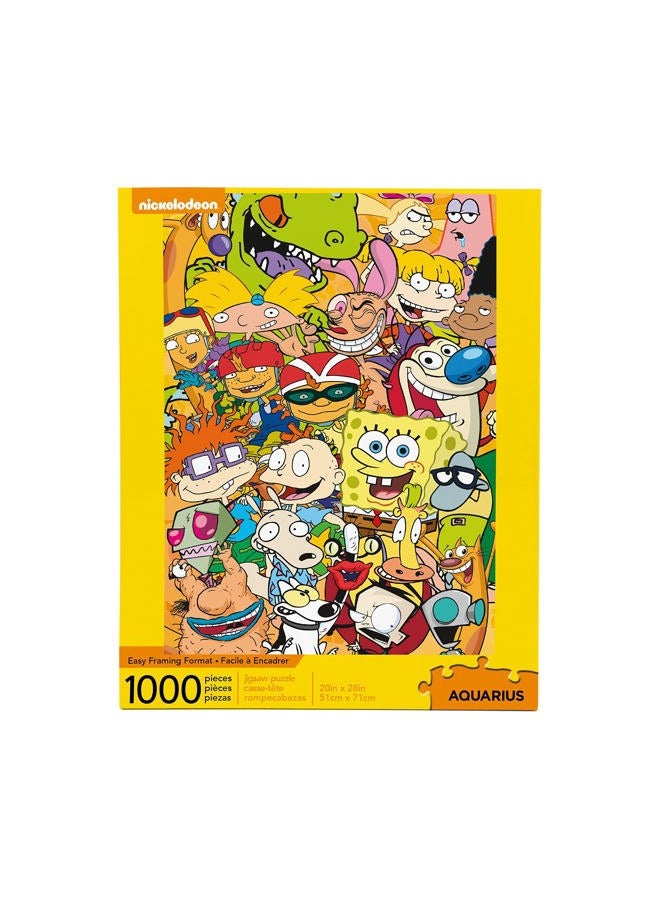 Aquarius Nickelodeon 90s Puzzle (1000 Piece Jigsaw Puzzle) - Officially Licensed Nickelodeon Merchandise & Collectibles - Glare Free - Precision Fit - 20 x 28 Inches - Image 1