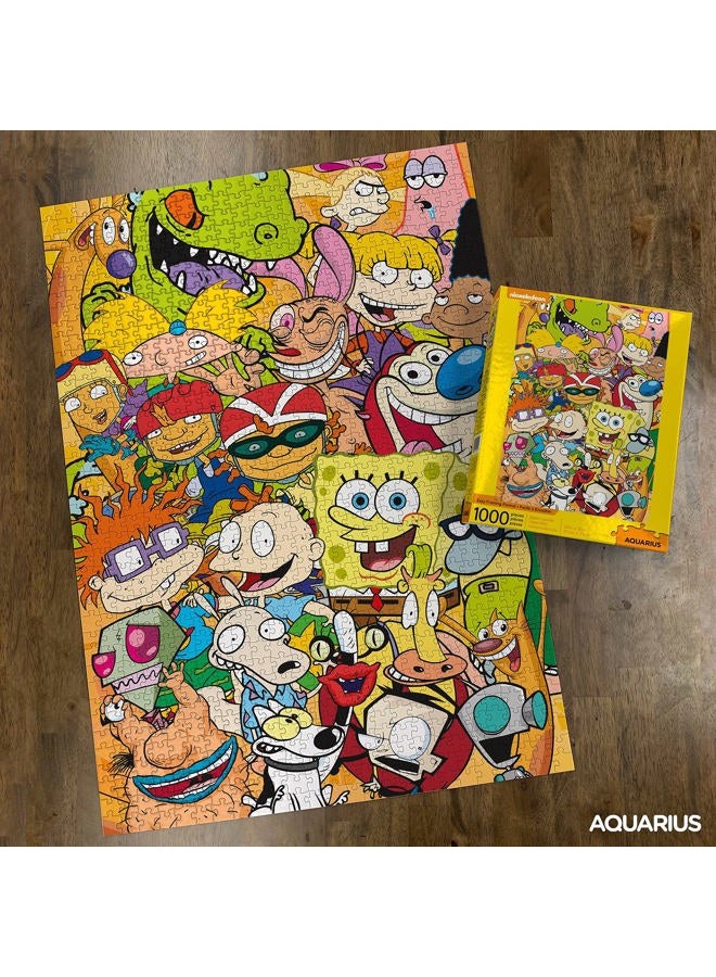 Aquarius Nickelodeon 90s Puzzle (1000 Piece Jigsaw Puzzle) - Officially Licensed Nickelodeon Merchandise & Collectibles - Glare Free - Precision Fit - 20 x 28 Inches - Image 3
