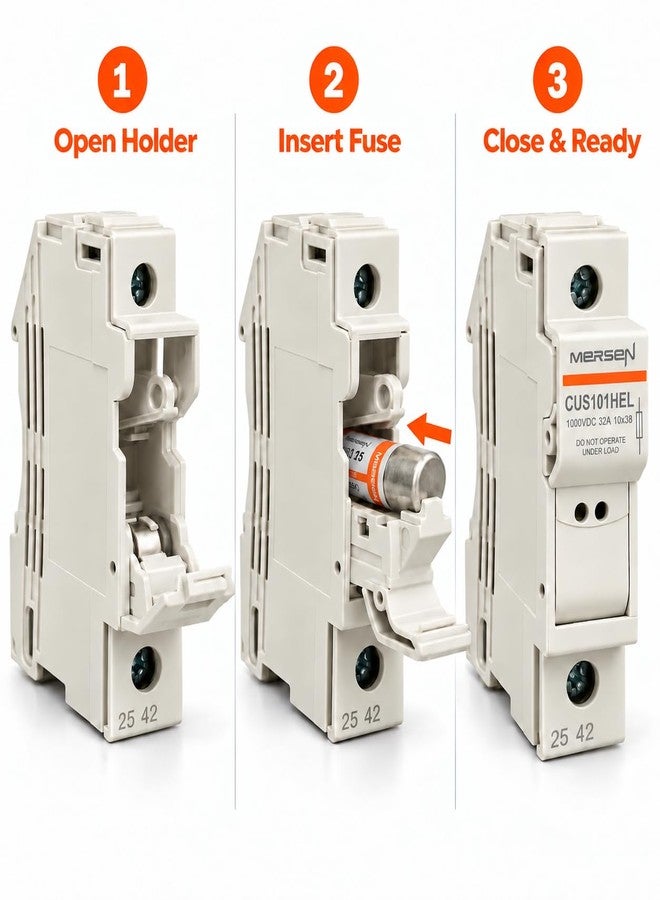 DAYSTAR SOLAR 32A Rated DC Fuse Holder with Pre-Installed 15A Fuse for Solar PV Systems - Image 3