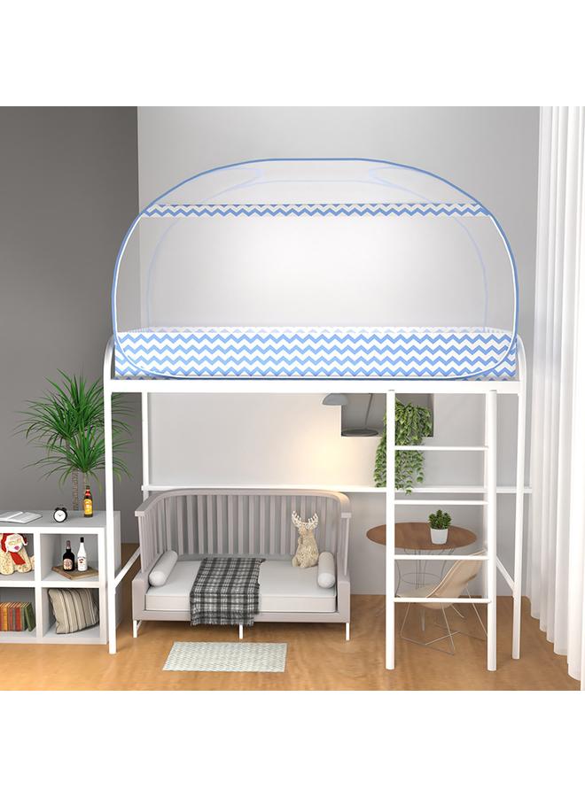 Bluejw Student Dormitory Double-door Enlarge Mosquito Net Household Full-enclosed Installation-free Bottom Double Zipper Encryption Mosquito Net - Image 1